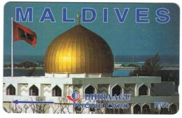 Telefonkarte Malediven Moschee