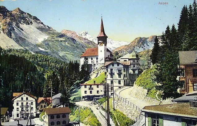 Ansichtskarten: AROSA Gasthaus Central – Gebraucht aus Jona von philajona