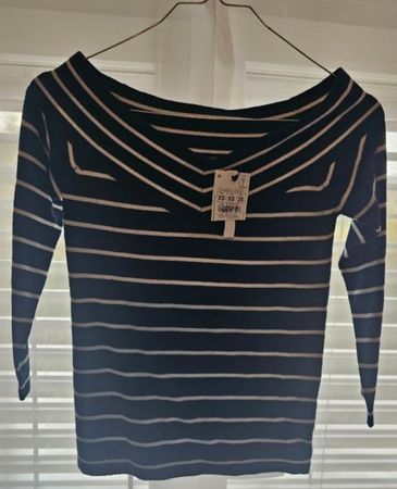 Pull SFERA rayé marine - Taille XS