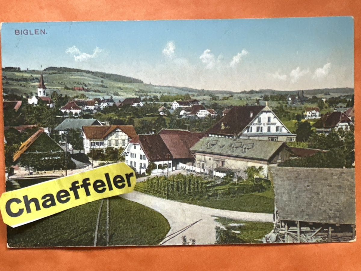 Cartoline postali: Alte Ansichtskarte / Postkarte 1911 von Biglen. mit Stempel – Usato da Zürich venduto da Chaeffeler