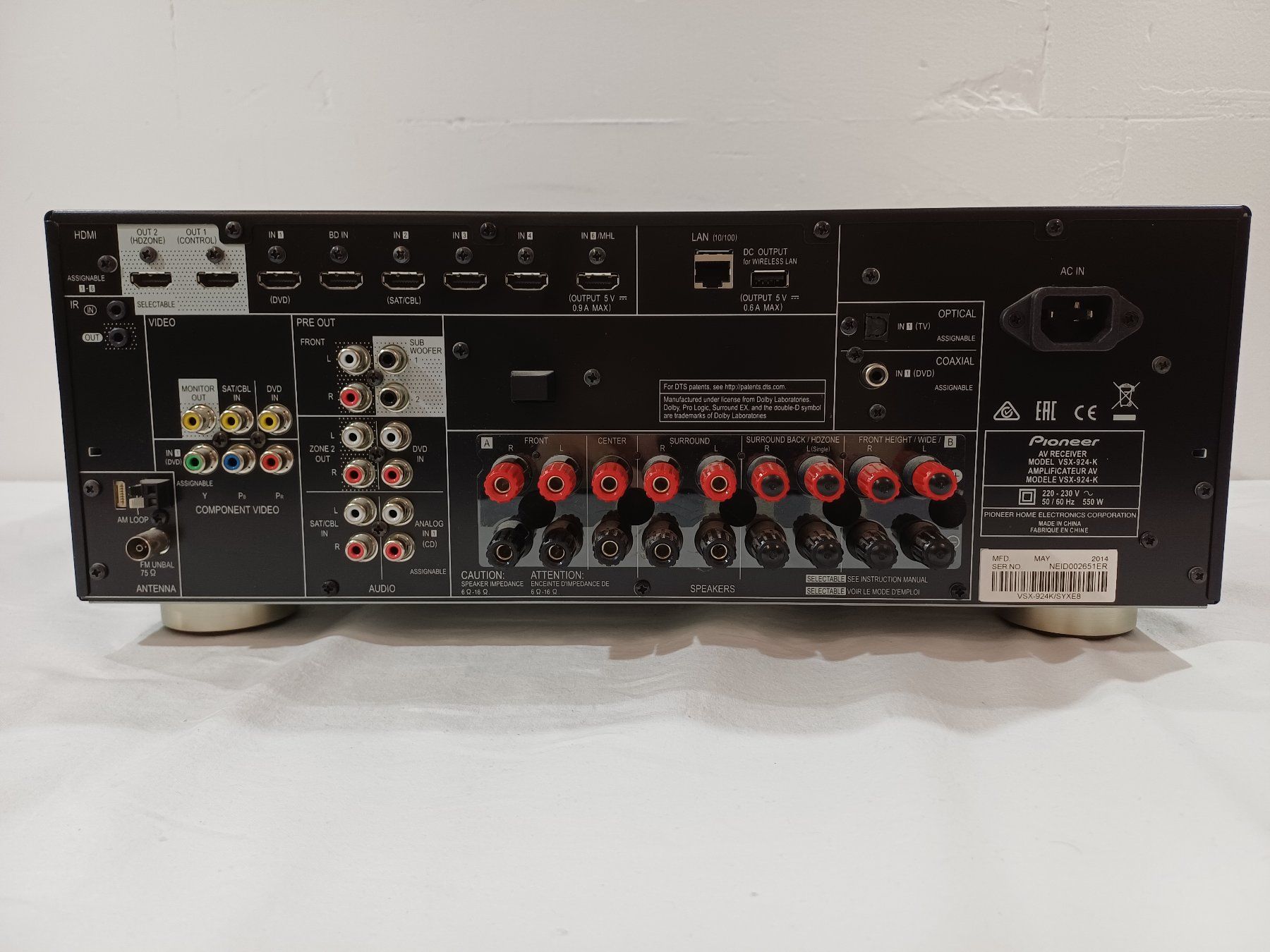 Pioneer Ricevitori: Pioneer AV-Receiver VSX-924-K – Usato da Luzern venduto da IG_Arbeit 5