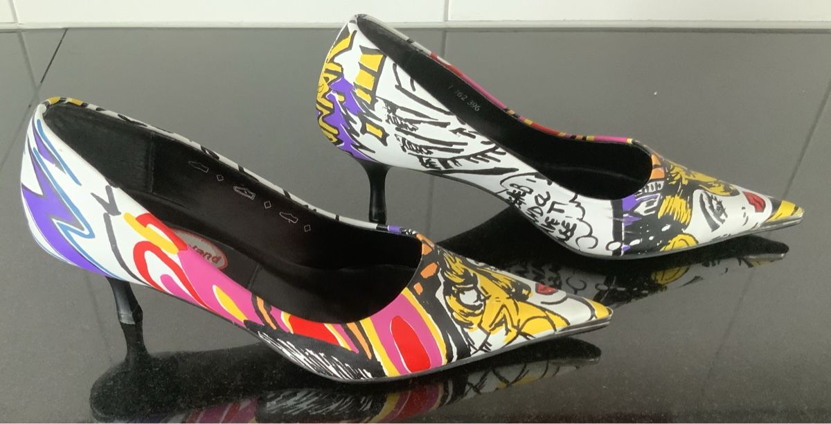 Graceland Scarpe da donna: Pop Art / Comics Pumps Gr. 38 Eyecatcher – Nuovo (secondo la descrizione) da Münsingen venduto da Innchen 1