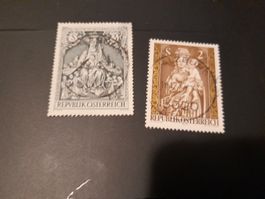 Lot de 2 Timbres Autriche, Republique Österreich, Série