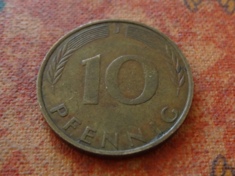 Tutti le monete: DEUTSCHLAND 10 Pfennig 1973 – Usato da Romanel-sur-Lausanne venduto da Swift13 1