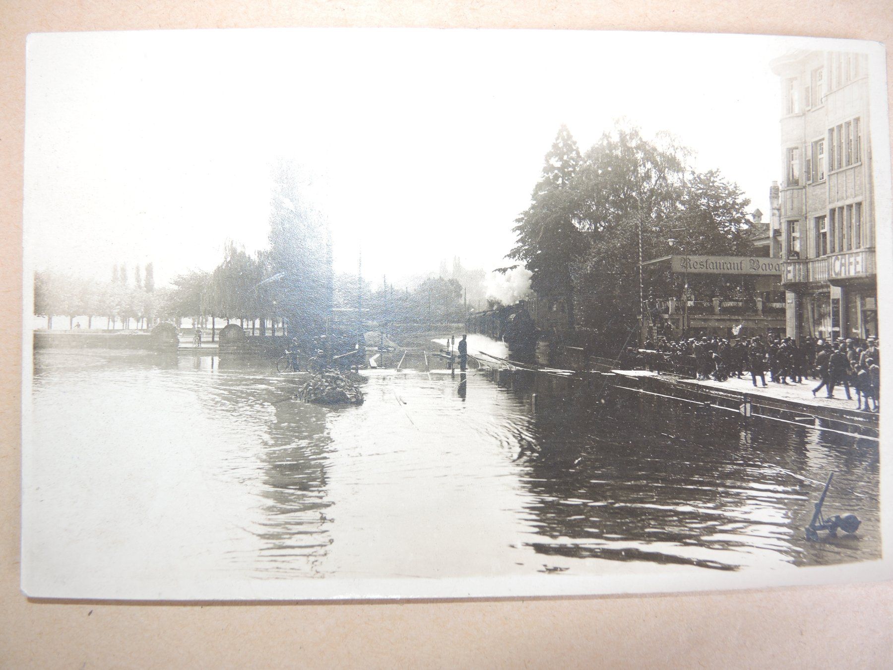 Cartoline postali: Rorschach Hochwasser Chabisplatz Rest. Bavaria Ansichtskarte – Usato da Rorschach venduto da maeck8 1