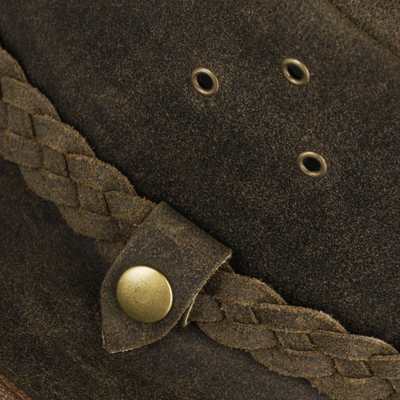 Copricapi, berretti & cappellini: BLACK FOREST FOX TEXAS Western Cowboy Leder Hut Old Green M – Nuovo e nell'imballaggio originale da Steffisburg venduto da fellgerber 5