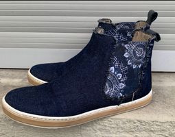 Superbes bottines DESIGUAL en cuir et jeans n.37