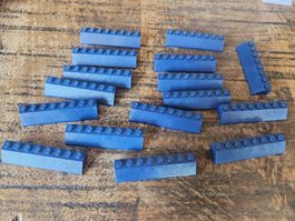 lego 4445 lot de 16 pièces Dark Blue Slope 45 2 x 8