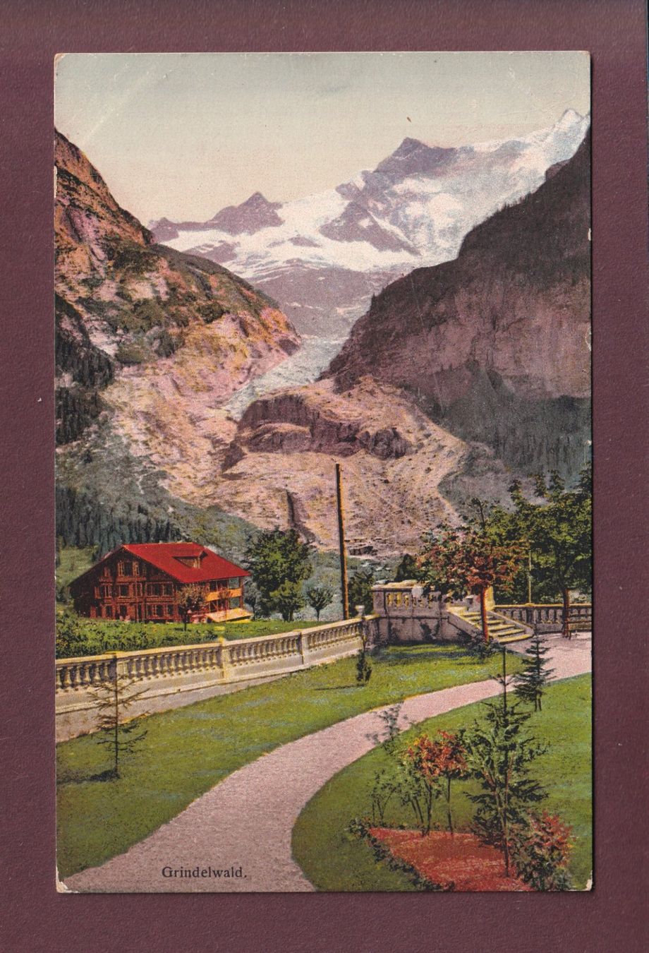 Cartoline postali: GRINDELWALD - Parkteil – Usato da Pully venduto da nicecards