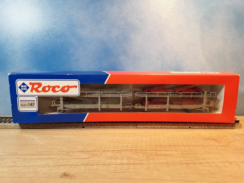 Roco 46631 _ SBB Autotransportwagen Goth _ DC Spur H0 | Kaufen auf Ricardo