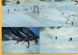 4-Bild-AK CAMPO BLENIO Sciovie, Skilift