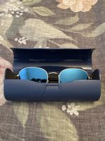 Sunglasses WILSON blue lenses handmade in Italy 52 20 145