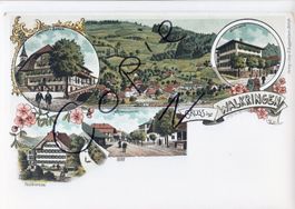 Guss aus Walkringen  -  ( Litho um 1900)