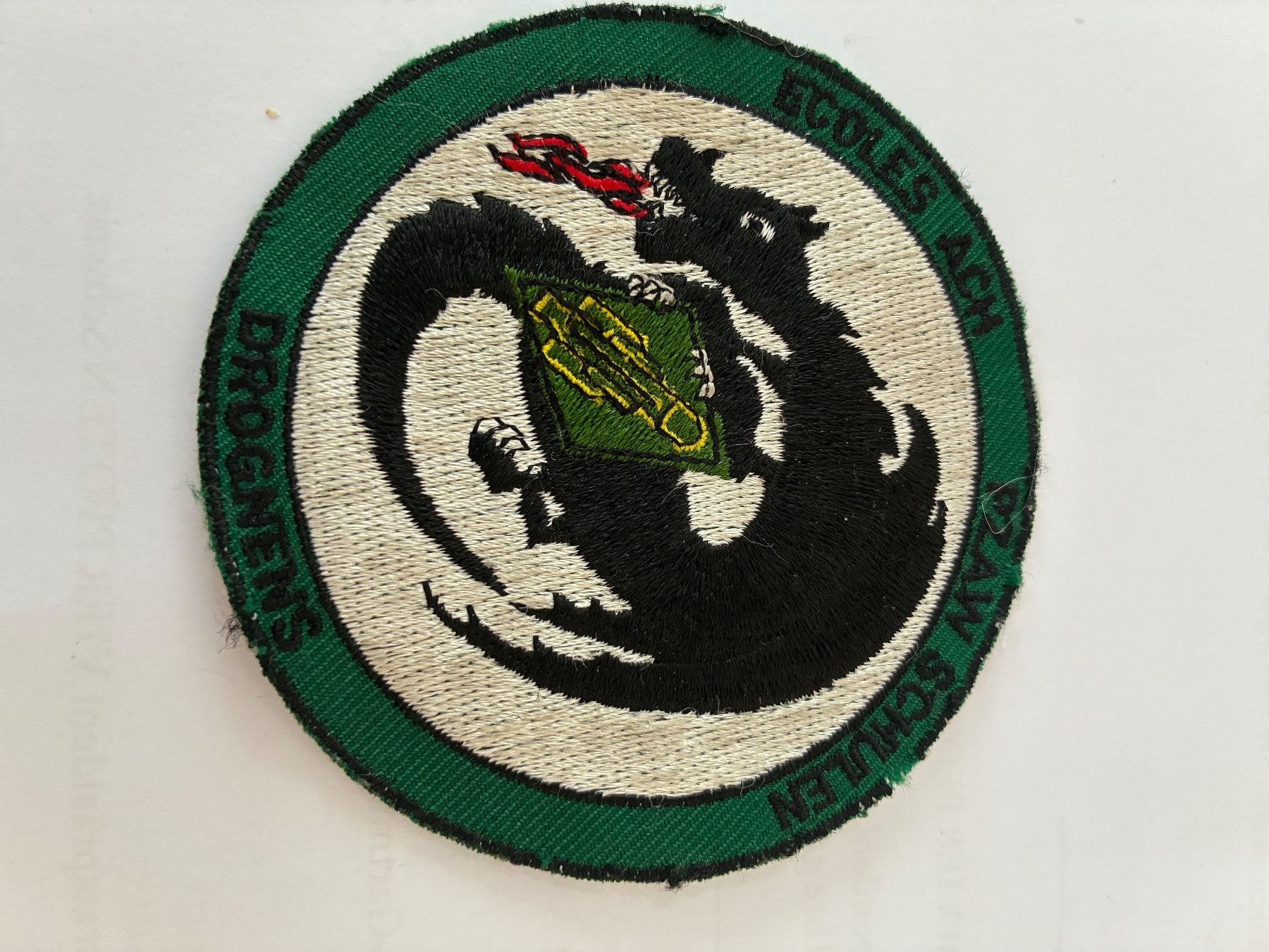 Schweizer Armee Patches: Ecoles Ach Pzaw schulen Drognens – Gebraucht aus Oberiberg von reimet