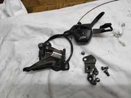 XTR Shimano Schalthebel und Umwerfer vorn für 2x11 