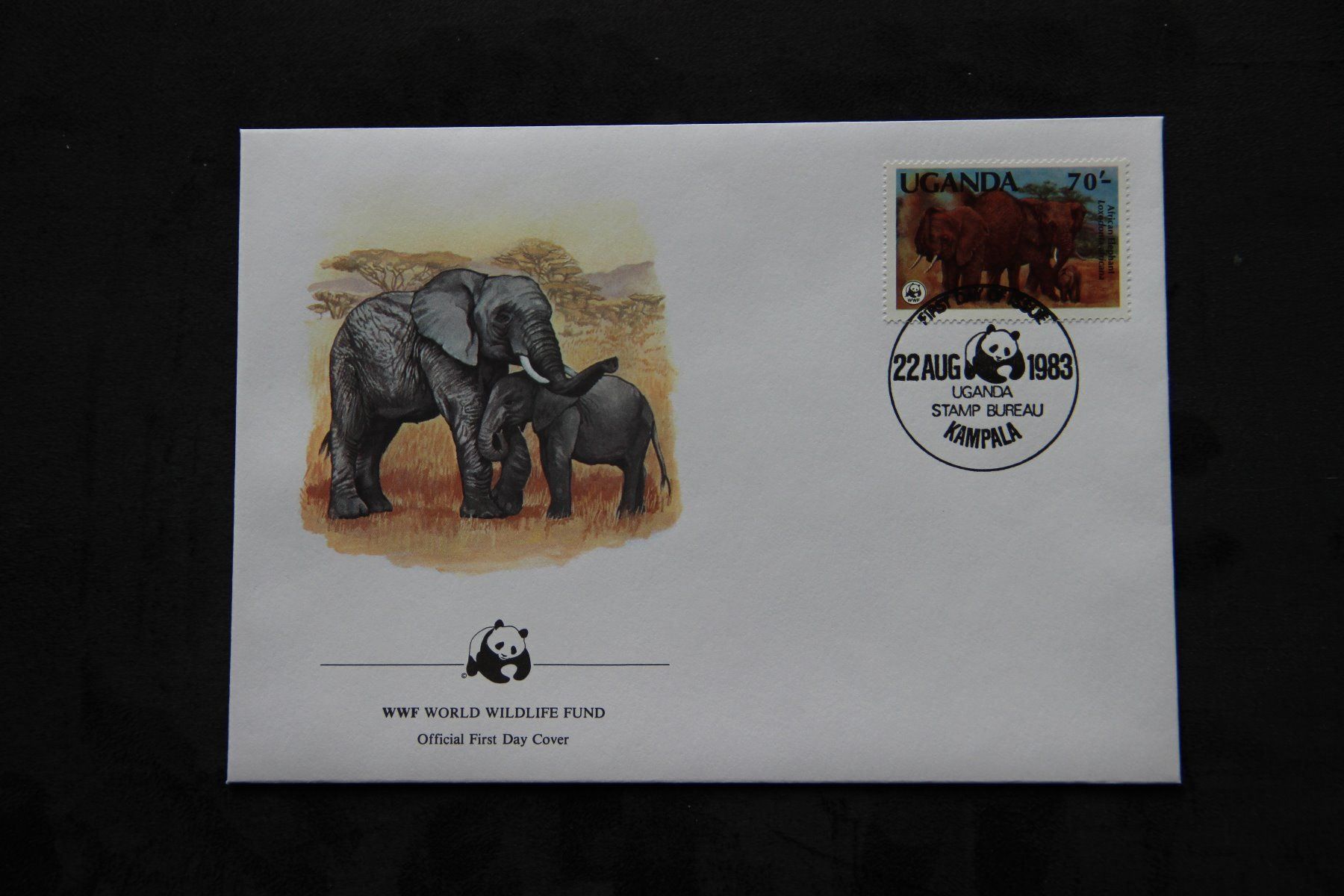 Alle Briefmarken: Uganda 1983 - FDC - Elefanten (WWF) – Neu (gemäss Beschreibung) aus Jona von Southafrica07 4