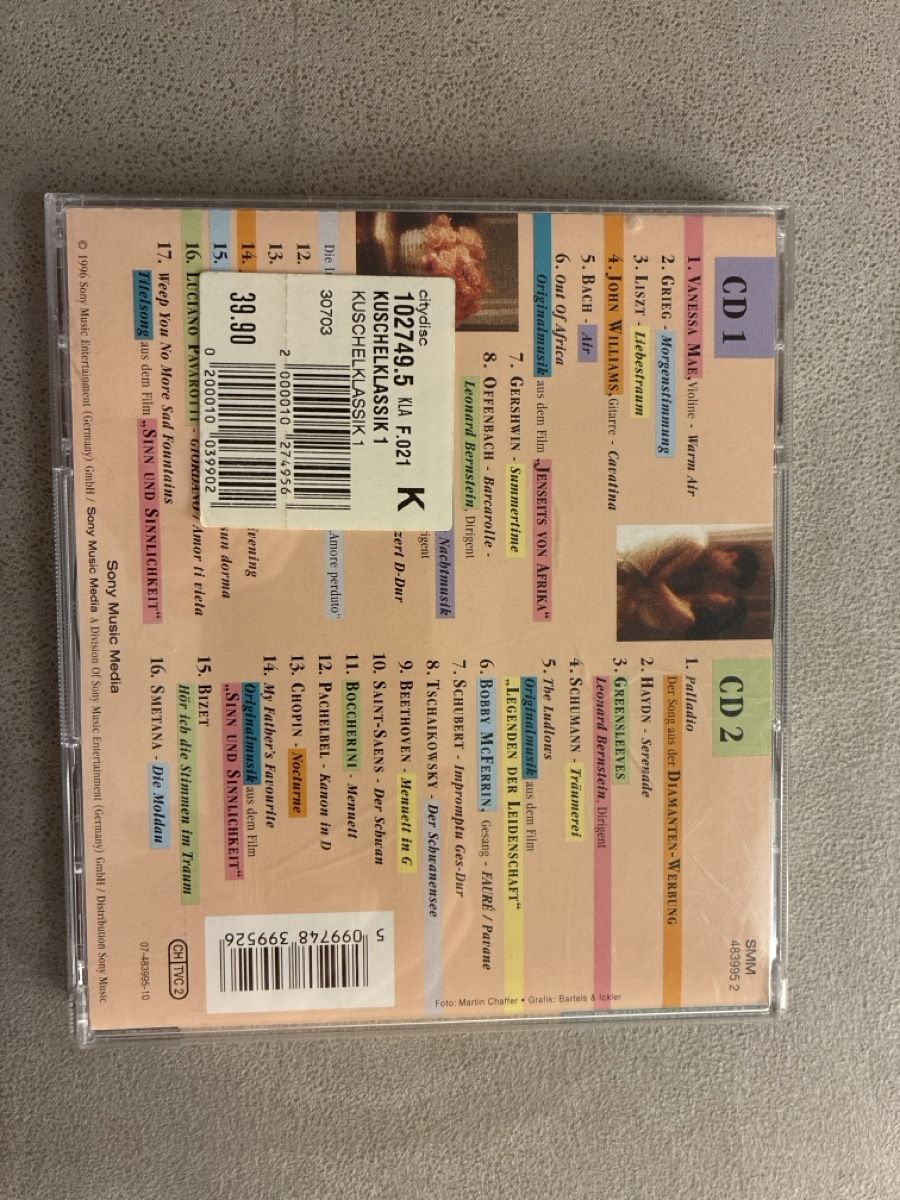 CD: CD Kuschel Klassik 1 doppio CD usato – Usato da Lugano venduto da tam_cx76 1