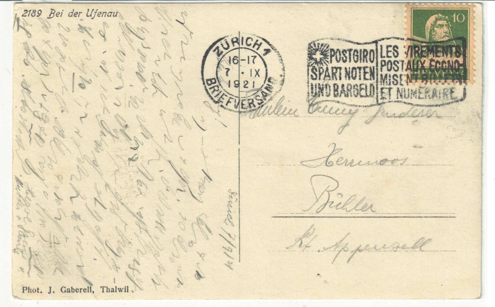 Cartoline postali: Bei der Ufenau – Usato da Ettingen venduto da Kartenplanet 1