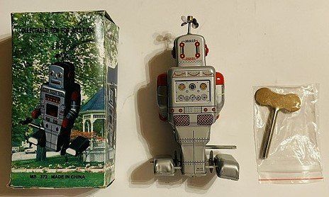 Giocattoli: Retro Blech Roboter MS-372 mit Originalverpackung! – Usato da Duggingen venduto da nad_6yzh 1