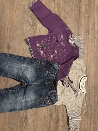Chicco Baby Set, Grösse 62, Jeans und zwei Oberteile 👕👖