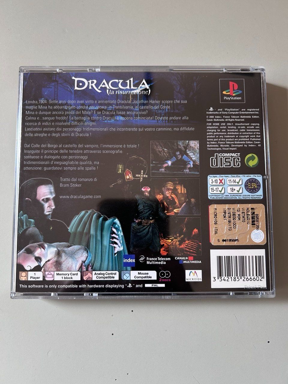 Sony Giochi: Dracula: La Risurrezione per PlayStation 1 (PS1) – Usato da Giubiasco venduto da LorisVale 1