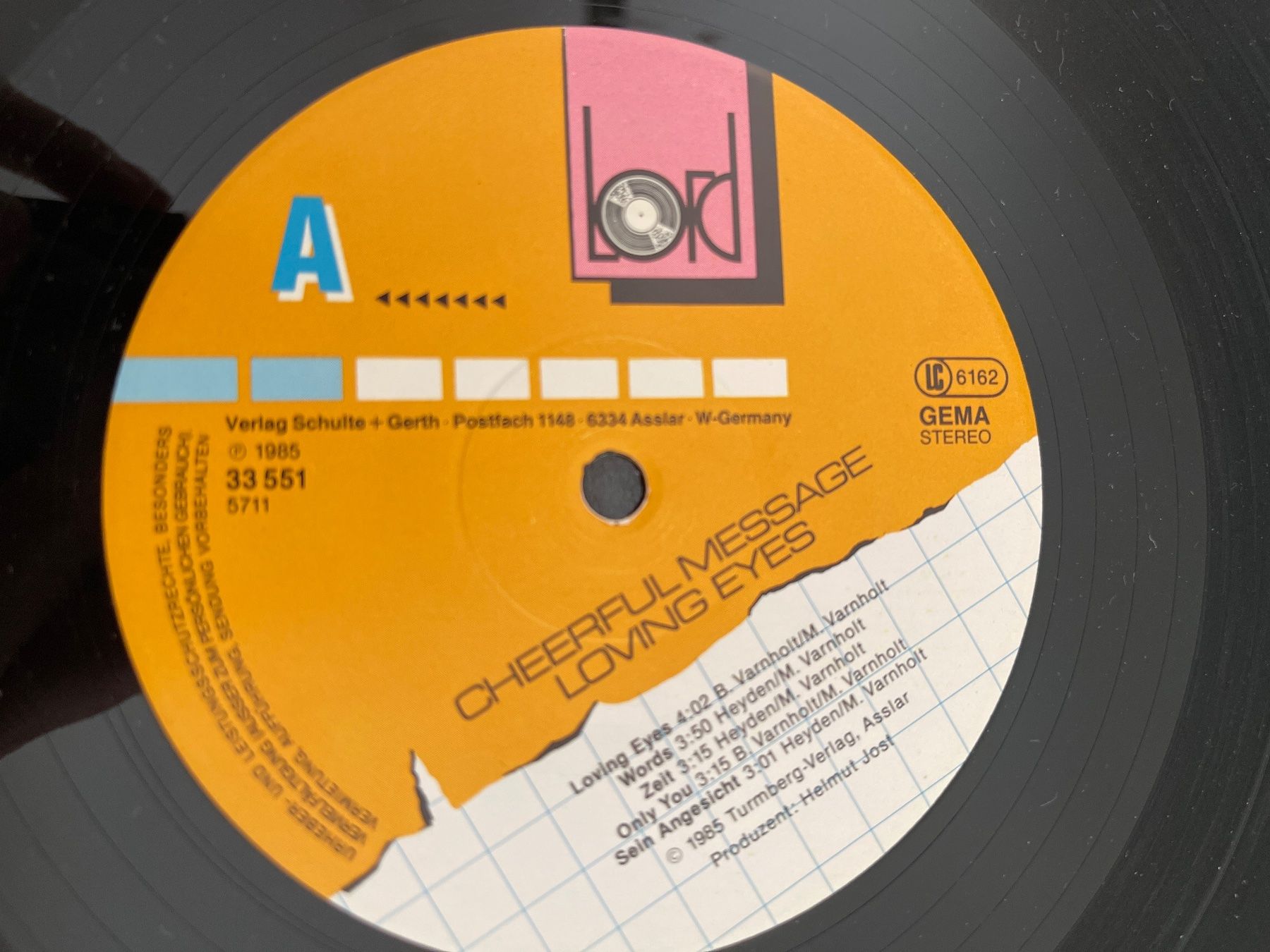 Vinyles: S1799/Cheerful Message - Loving Eyes – D'occasion à Frutigen par Philippe_jsp 2