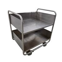 Servierwagen Edelstahl 2 Etagen 85x63x85 cm