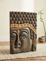 Monumentales Buddha-Wandrelief