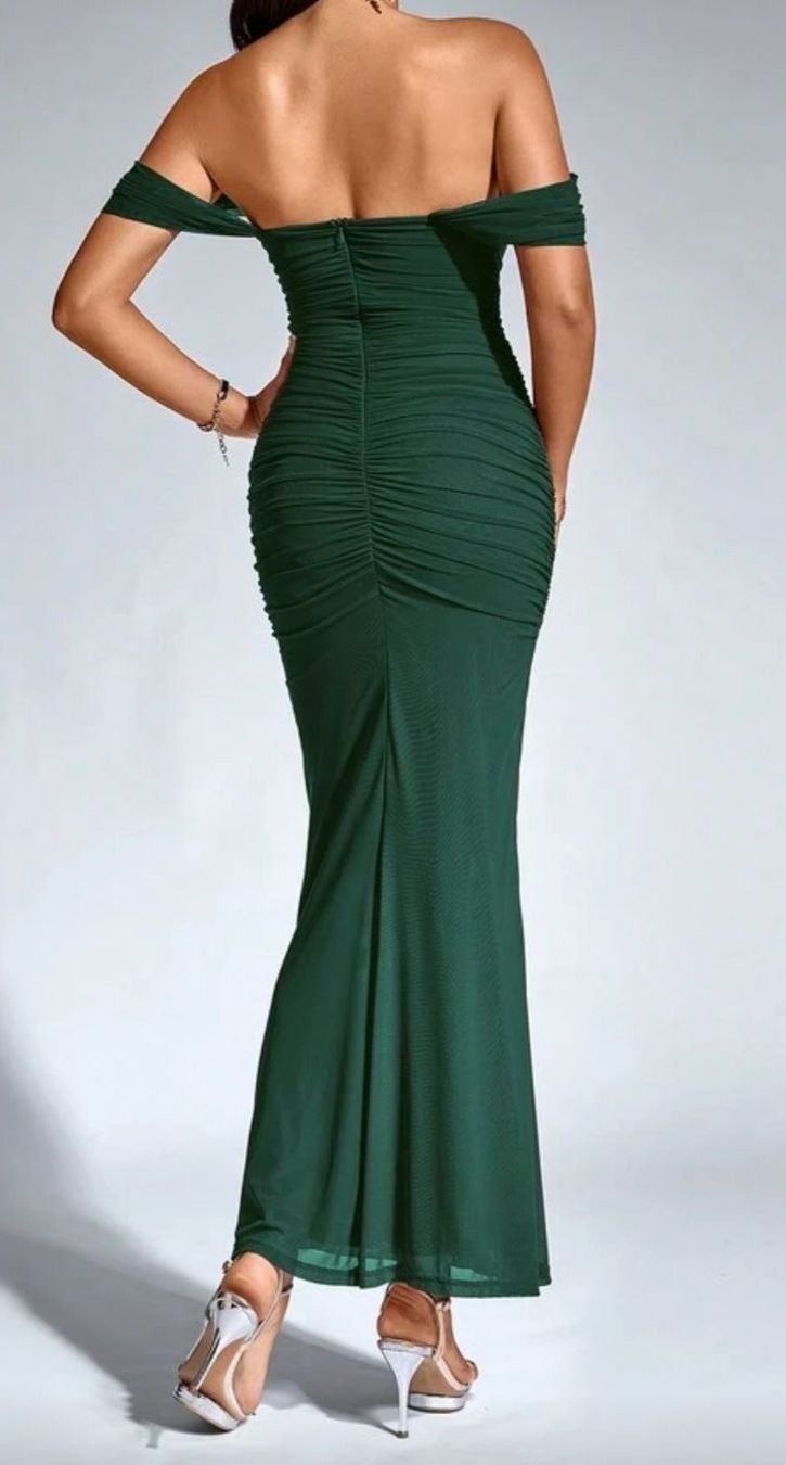 Shein Vestiti: Robe élégante verte sapin – Nuovo e nell'imballaggio originale da Montreux venduto da iizaa811 2
