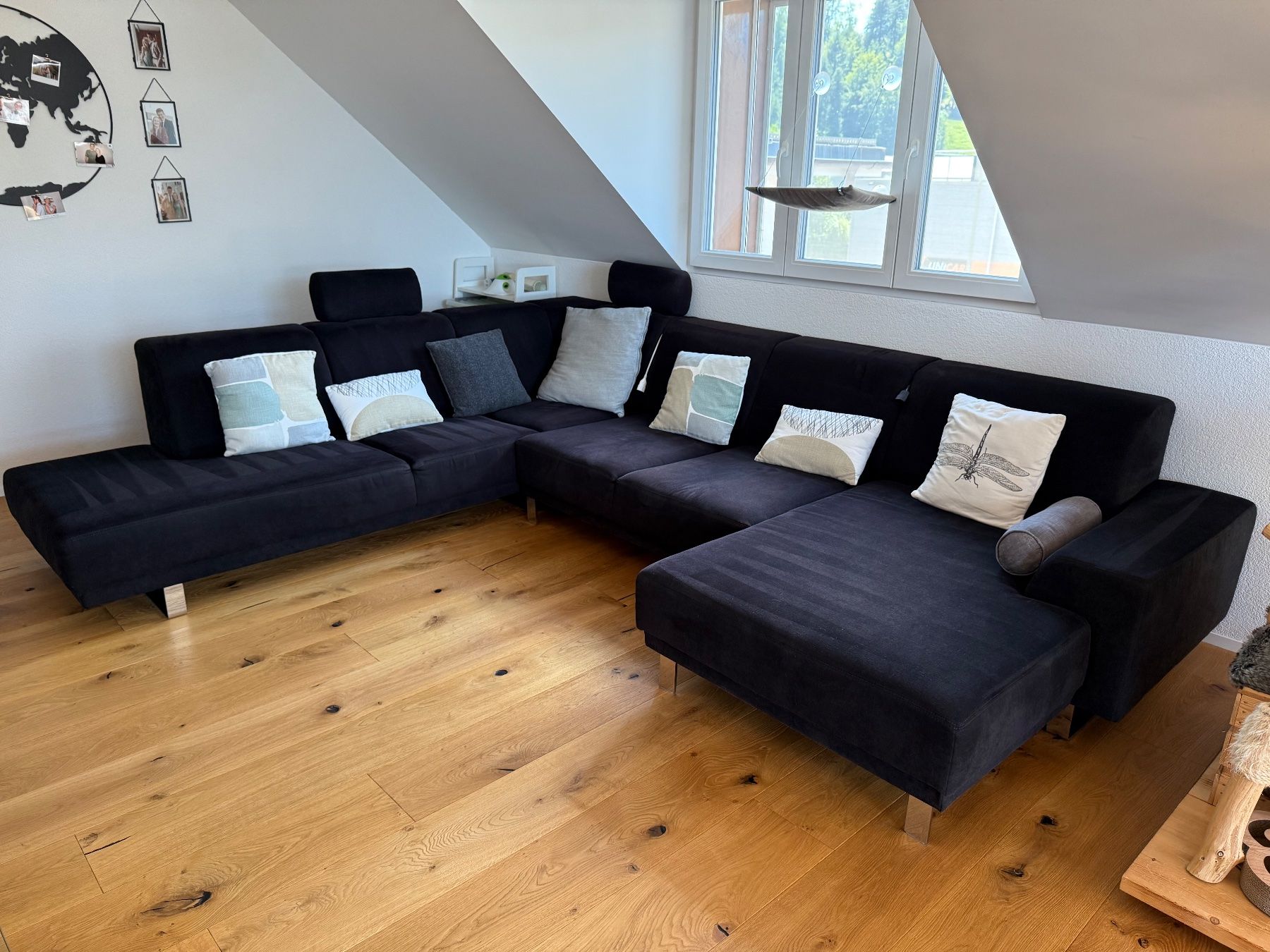 Sofas: Grosses Ecksofa / U-Form – Schwarz/Anthrazit – Gebraucht aus Saland von newalphabet 2