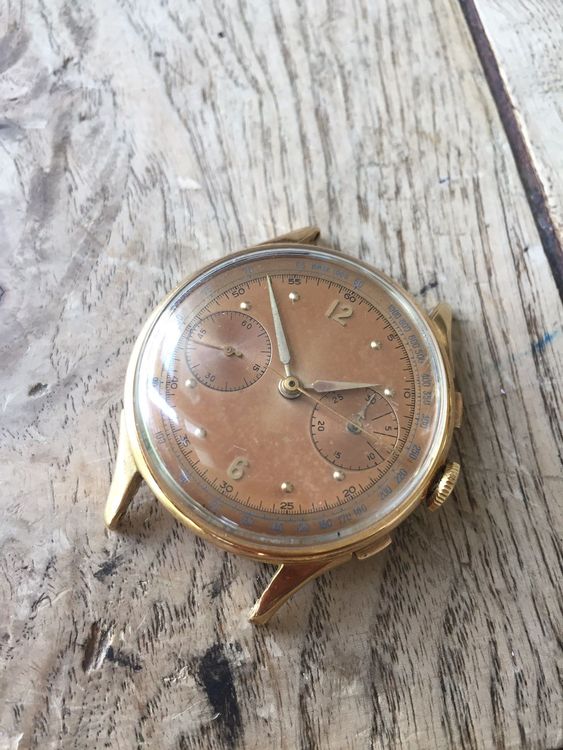 Cadran De Chronographe Original Pour Mouvement Valjoux 23 - Diamètre 30.20 Mm (18’’’) - Neuf Sans étiquette