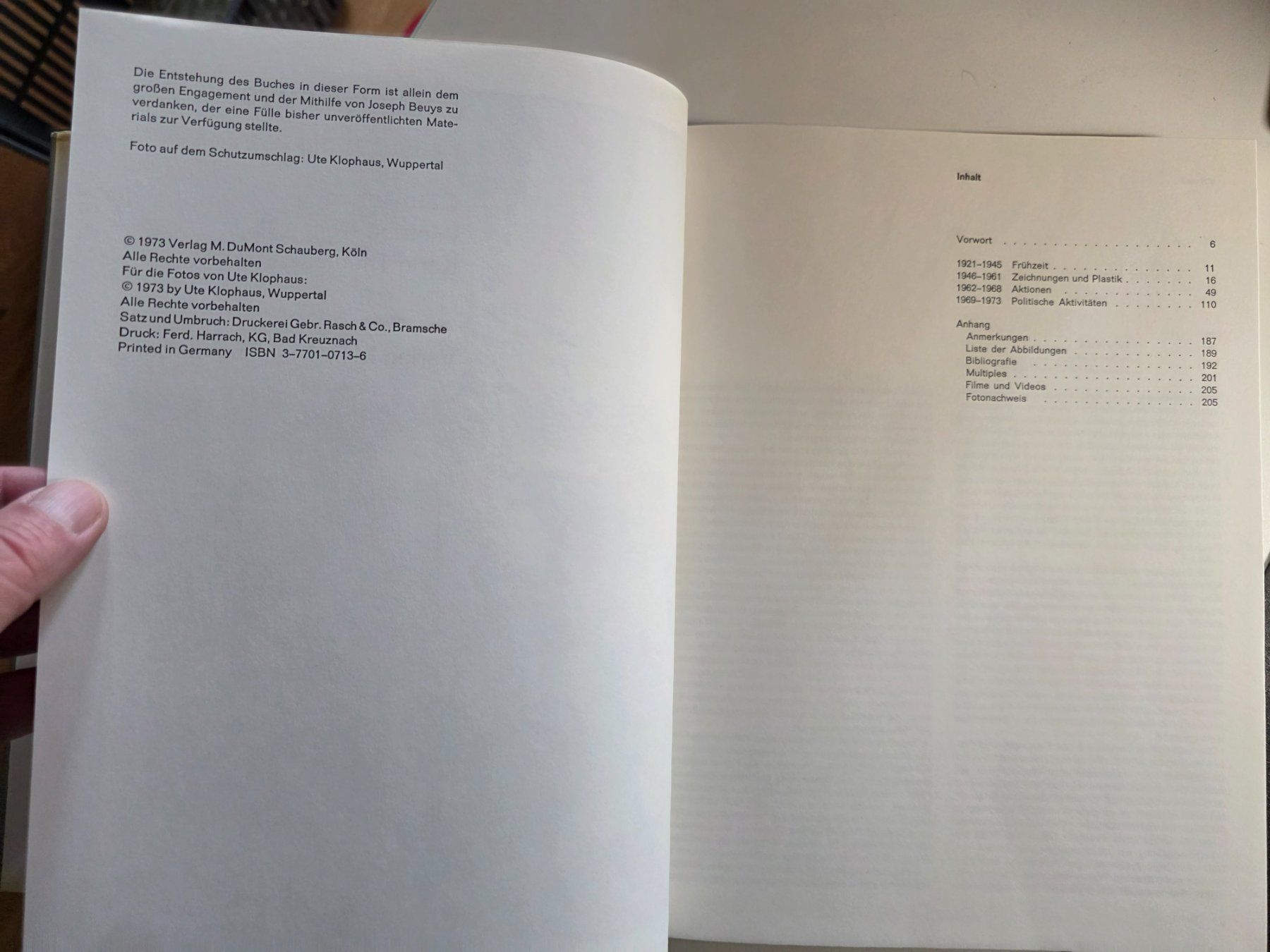 Bücher: Joseph Beuys - DuMont Schauberg 1973 – Gebraucht aus Walterswil BE von Lonitti 4