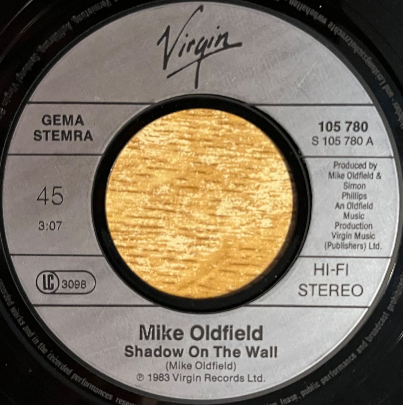 Dischi in vinile: MIKE OLDFIELD AND ROGER CHAPMAN - SHADOW ON THE WALL – Usato da Bussigny venduto da vinyl-pas-cher 3