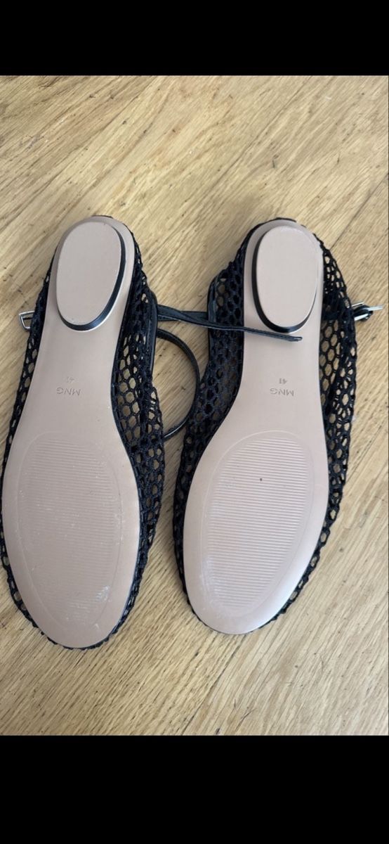 Mango Scarpe da donna: Mango Ballerinas Schwarz, Gr. 40 - Sommerlich & Elegant – Nuovo (secondo la descrizione) da Zürich venduto da wen_2ffd 1