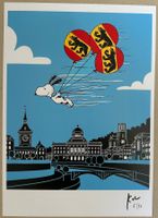 KeC: Snoopy flying over Bern, POP Art, signiert 5/10