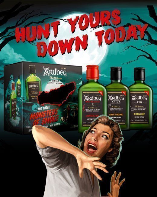 Ardbeg Bevande alcoliche: Ardbeg Monsters of Smoke Set – Nuovo e nell'imballaggio originale da Meggen venduto da baerli1976 2