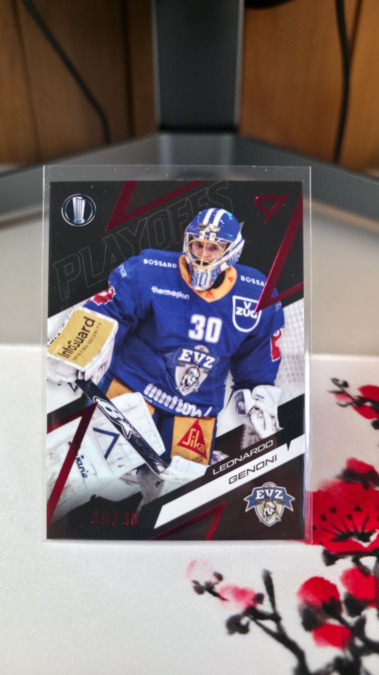 Sportzoo Sammelbilder & Trading cards: Leonardo Genoni /30 EV Zug SportZoo Base red – Neu und originalverpackt aus Hirzel von luc_snw5