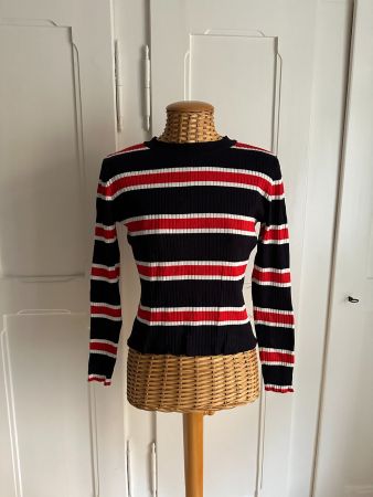 Langarmshirt gestreift M