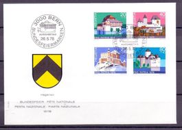 CH FDC Pro Patria Satz 1978