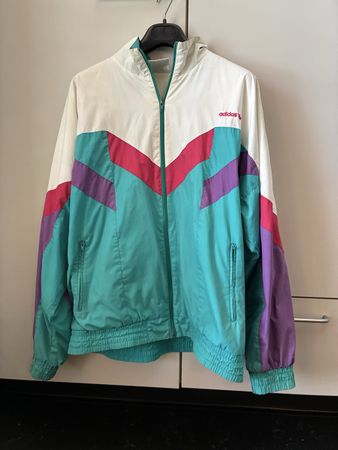 Vintage Adidas Originals Windbreaker Jacke, Gr.7/L