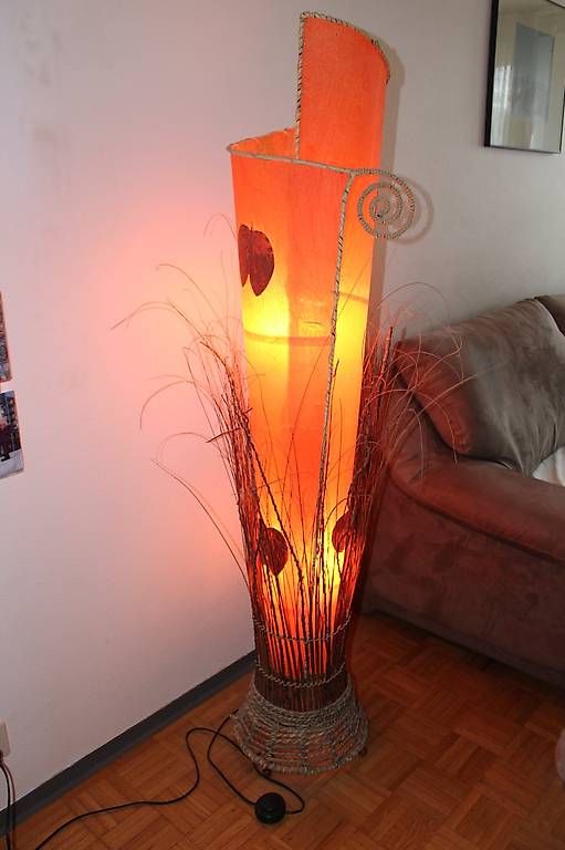 Lampade: Lampe sur pied déco papier orange – Usato da Thielle venduto da Oneil1372 1