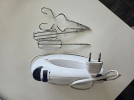 Handmixer weiss mit 2x Quirl und 2x Knethaken gebraucht