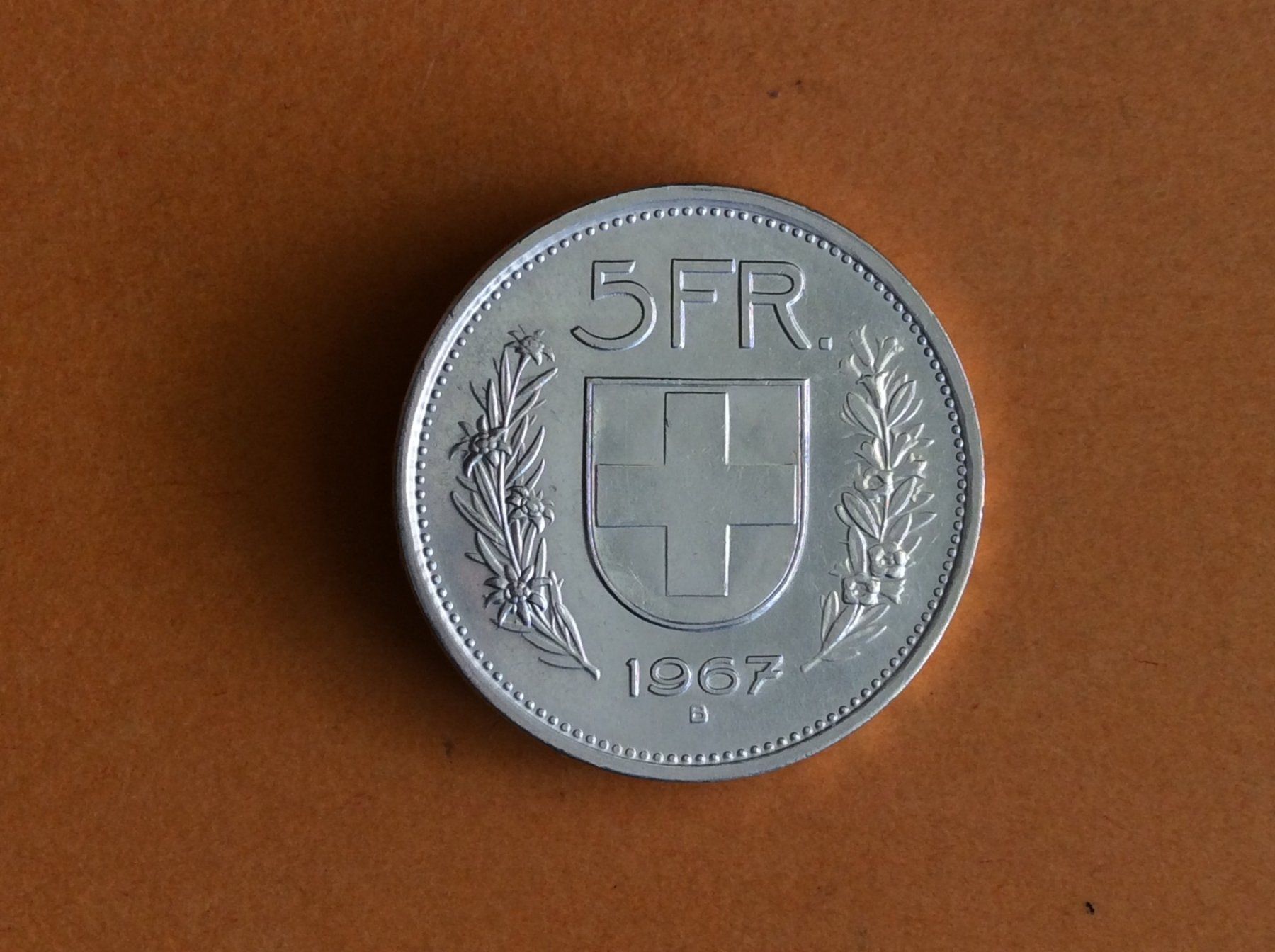 Tutti le monete: 5 francs  1967  Très Belle – Usato da Genève venduto da pie_fh2d