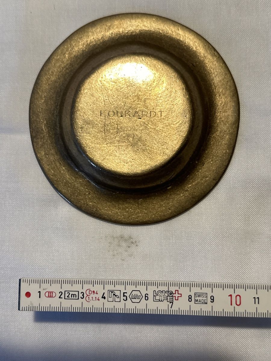 Piatti: FORKARDT Schale Messing Vintage Teller Deko – Usato da Zürich venduto da Chaeffeler 2