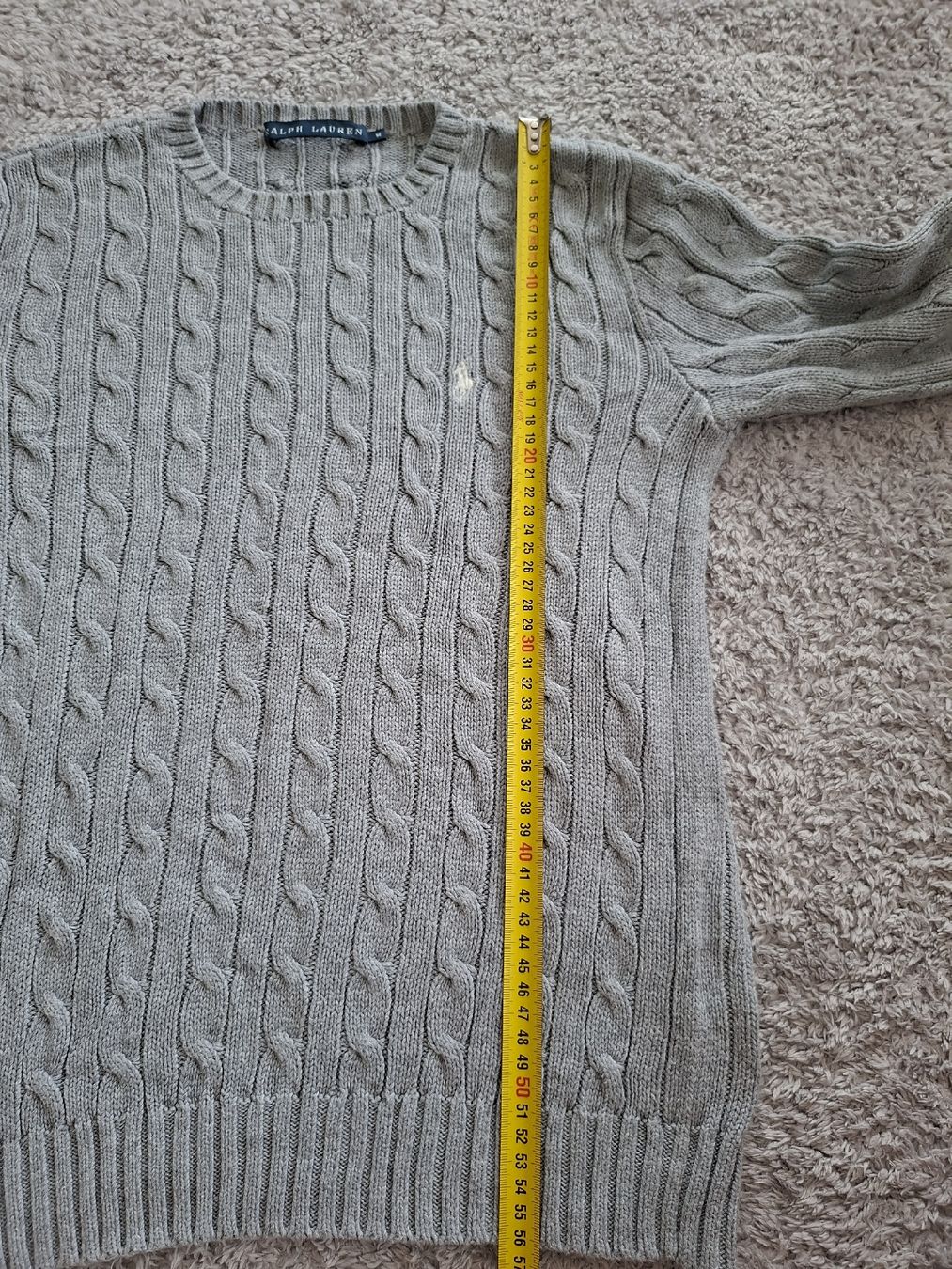 Ralph Lauren Pullover & Sweatshirts: Pull Ralph Lauren maille torsadée gris taille M – Gebraucht aus Renens VD von ser_j2fn 2