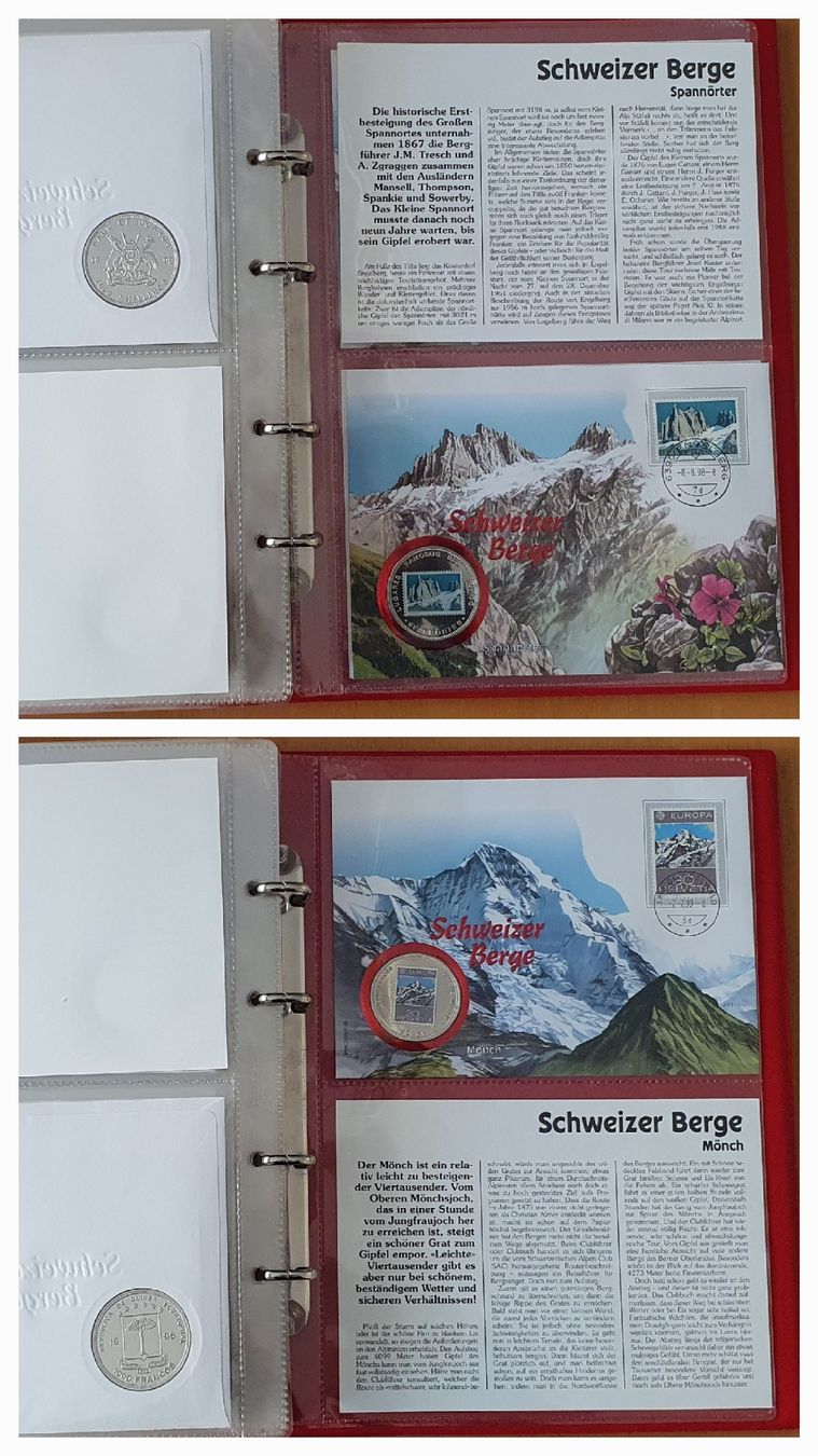 Tutti le monete: 12 Numisbriefe - Schweizer Berge – Usato da Kreuzlingen venduto da Rschweiz1 6