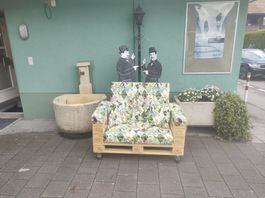 Outdoor Palletten-Sofa