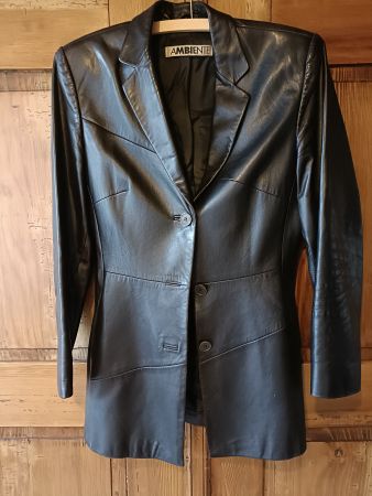 Lederblazer Ambiente schwarz Grösse 38 gebraucht