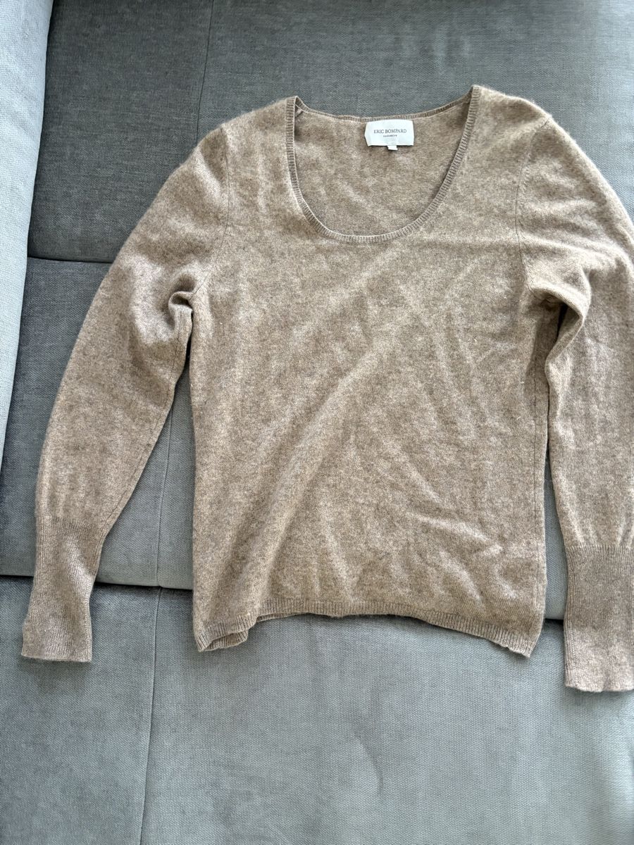 Pullover & Sweatshirts: Eric Bompard Pullover Kaschmir Seide beige Grösse L – Gebraucht aus Wimmis von rimnakit