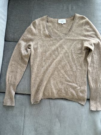 Eric Bompard Pullover Kaschmir Seide beige Grösse L